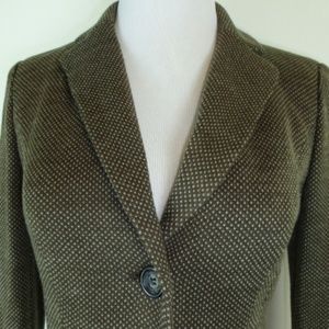 MAX MARA Weekend BROWN TWEED WOOL JACKET BLAZER S